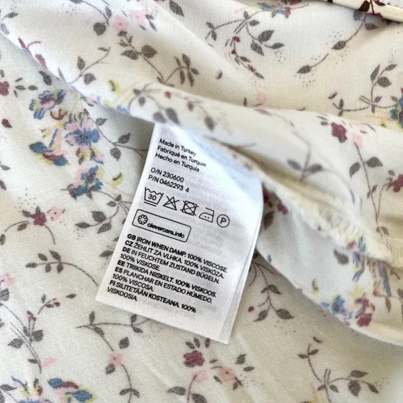 H&M | Floral Satin PJ Blouse - Picture 13 of 16